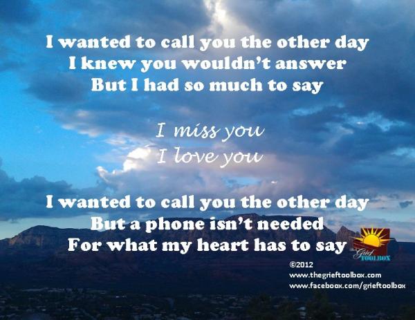 A phone is not needed for what the heart has to say