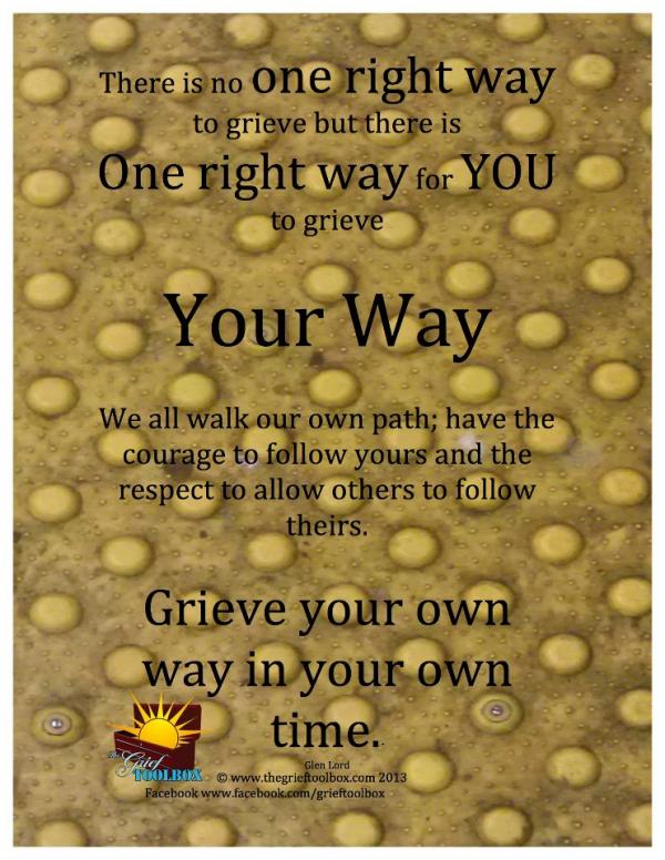 In grief Your way is the right way a poem