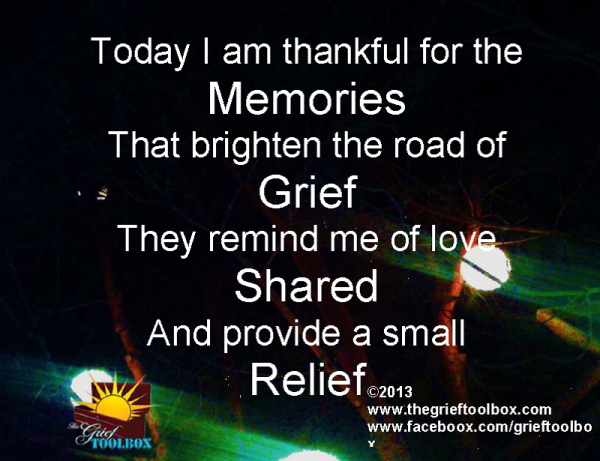 Today I am thankful for Memories - A Poem