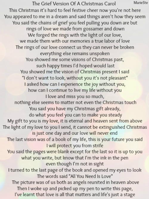The Grief Version Of A Christmas Carol
