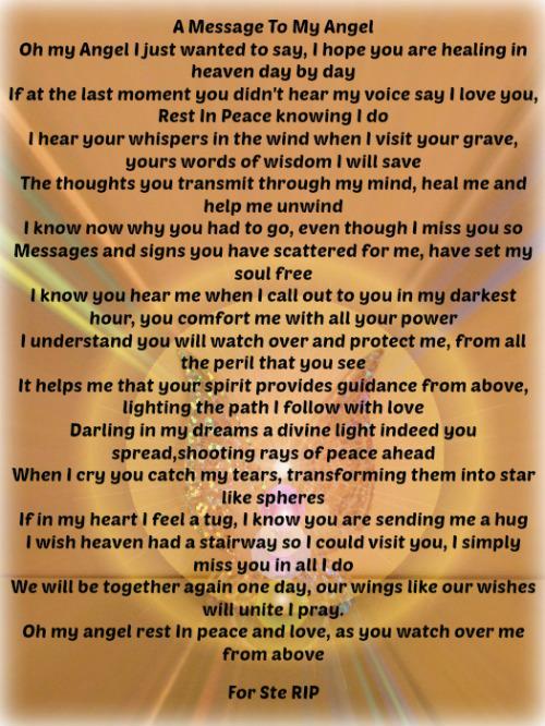 A Message To My Angel
