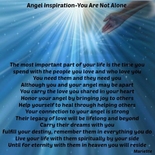 Angel Inspiration-You Are Not Alone