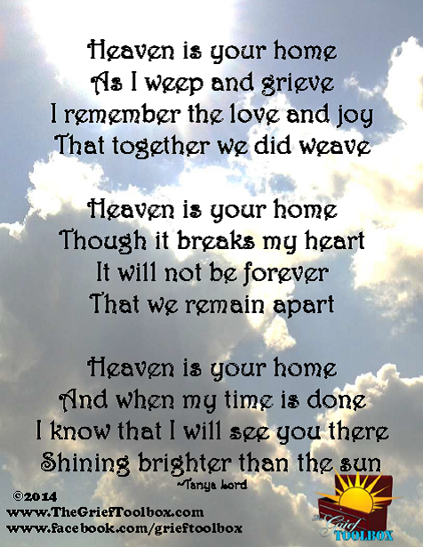 Heaven is your home - A poem