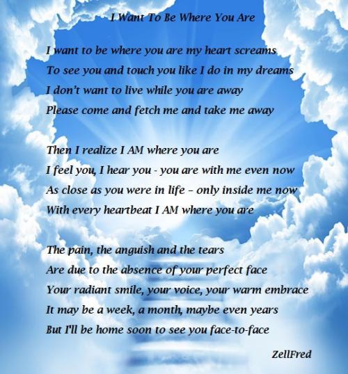 I Want To Be Where You Are - A Poem