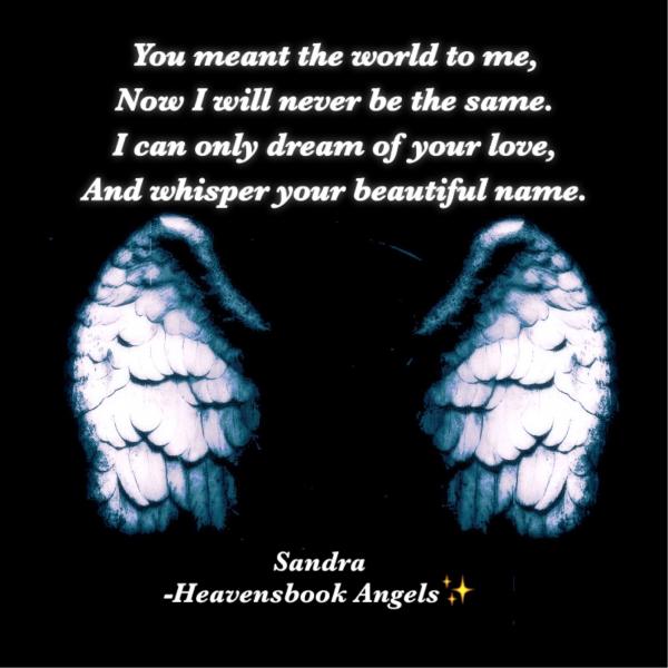 You meant the world to me 