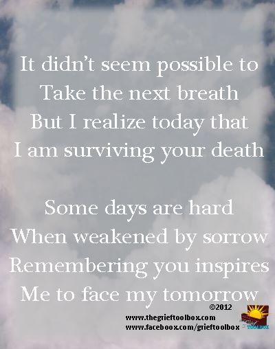 In grief remembering you inspires me