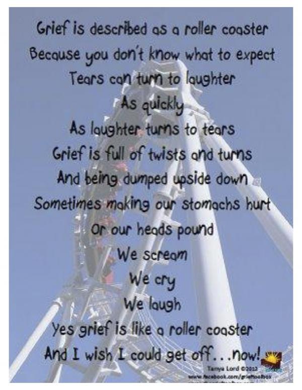 Riding the rollercoaster of grief