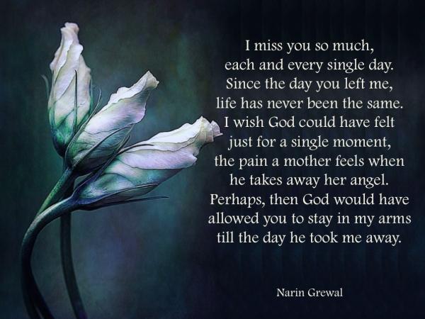 I miss you so much ...