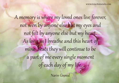 A memory is where ...