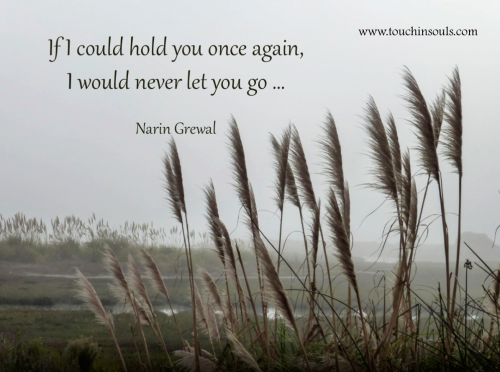 If I could hold you ...