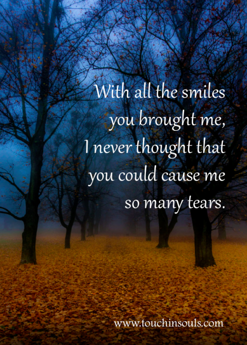 With all the smiles ...