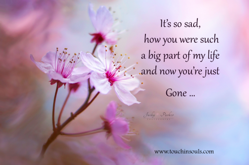 It's so sad ...