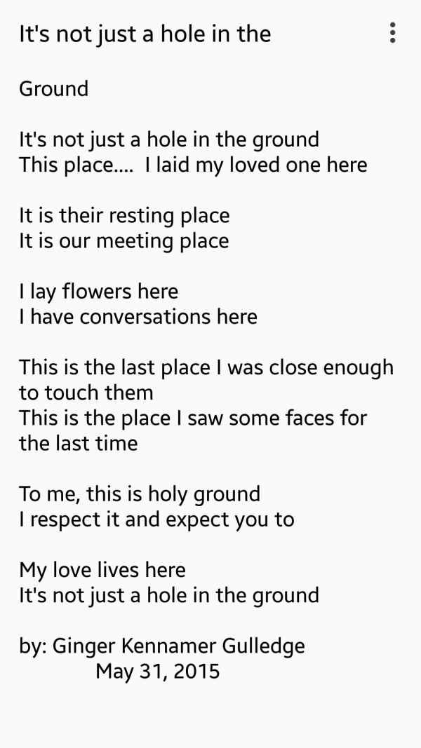 It's not just a hole in the ground
