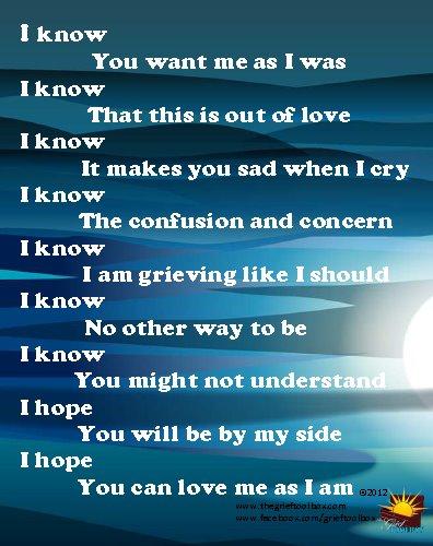 In grief we need to be accepted as we are