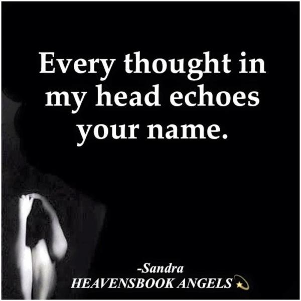 Every thought it my head