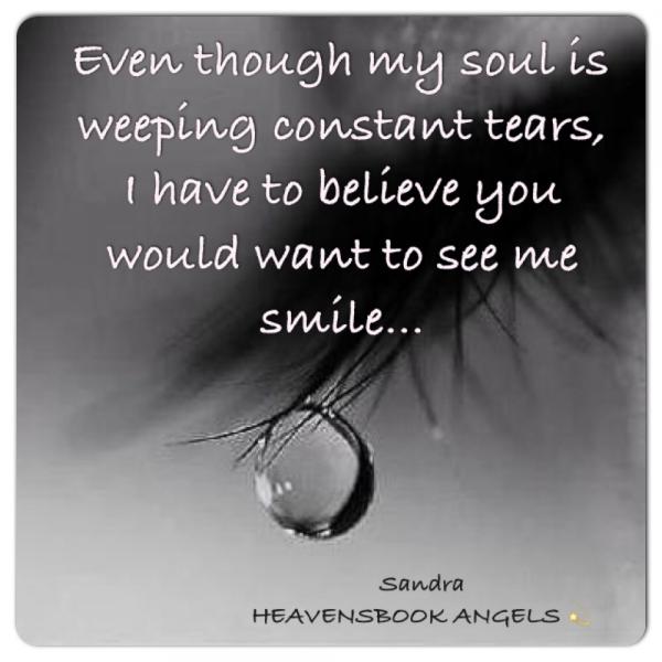 You would want me to smile