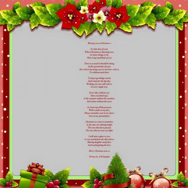 Missing you at Christmas