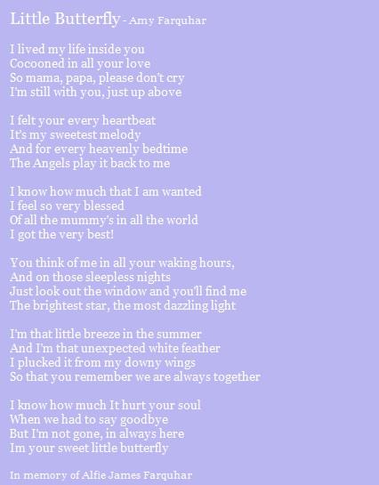 Little Butterfly - a poem about baby loss