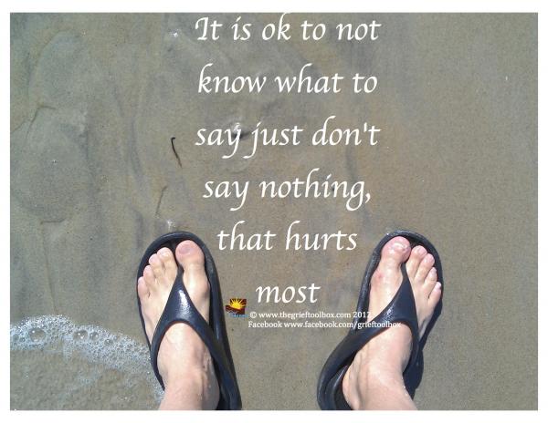 Just do not say nothing
