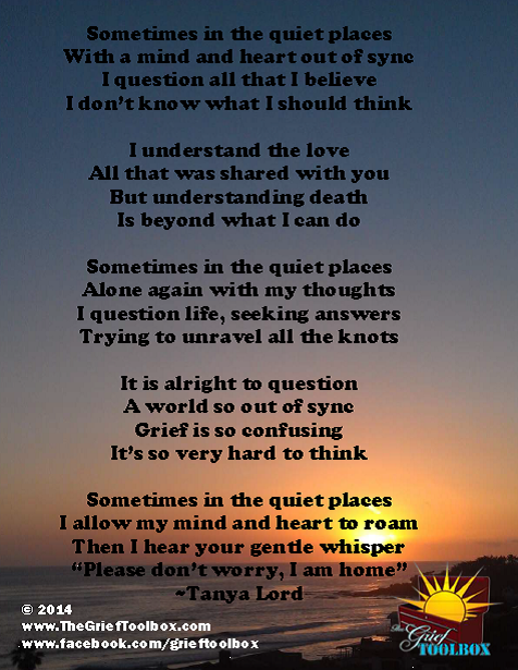 The quiet places - A Poem