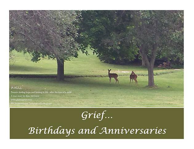 Grief...Birthdays and Anniversaries