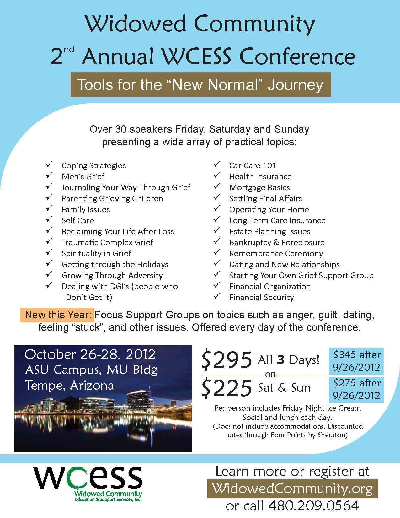 Three-day Conference for Widows and Widowers