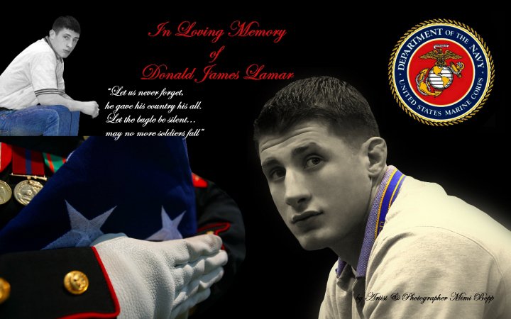 My son Marine Sgt. Donald J. Lamar II