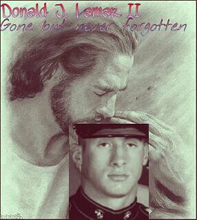 My son Marine Sgt. Donald J. Lamar II