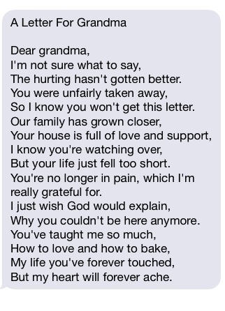 A letter for grandma