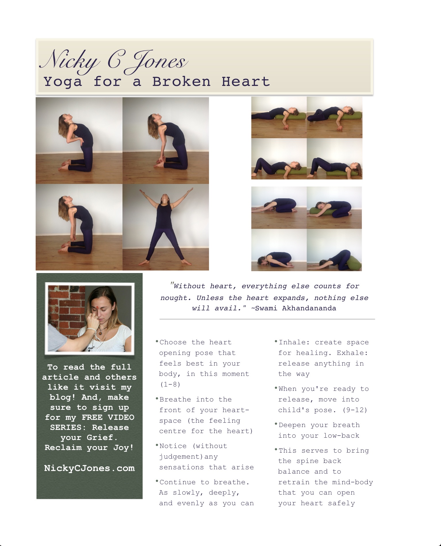 How I cured my Broken Heart using Yoga (And How YOU can too!)