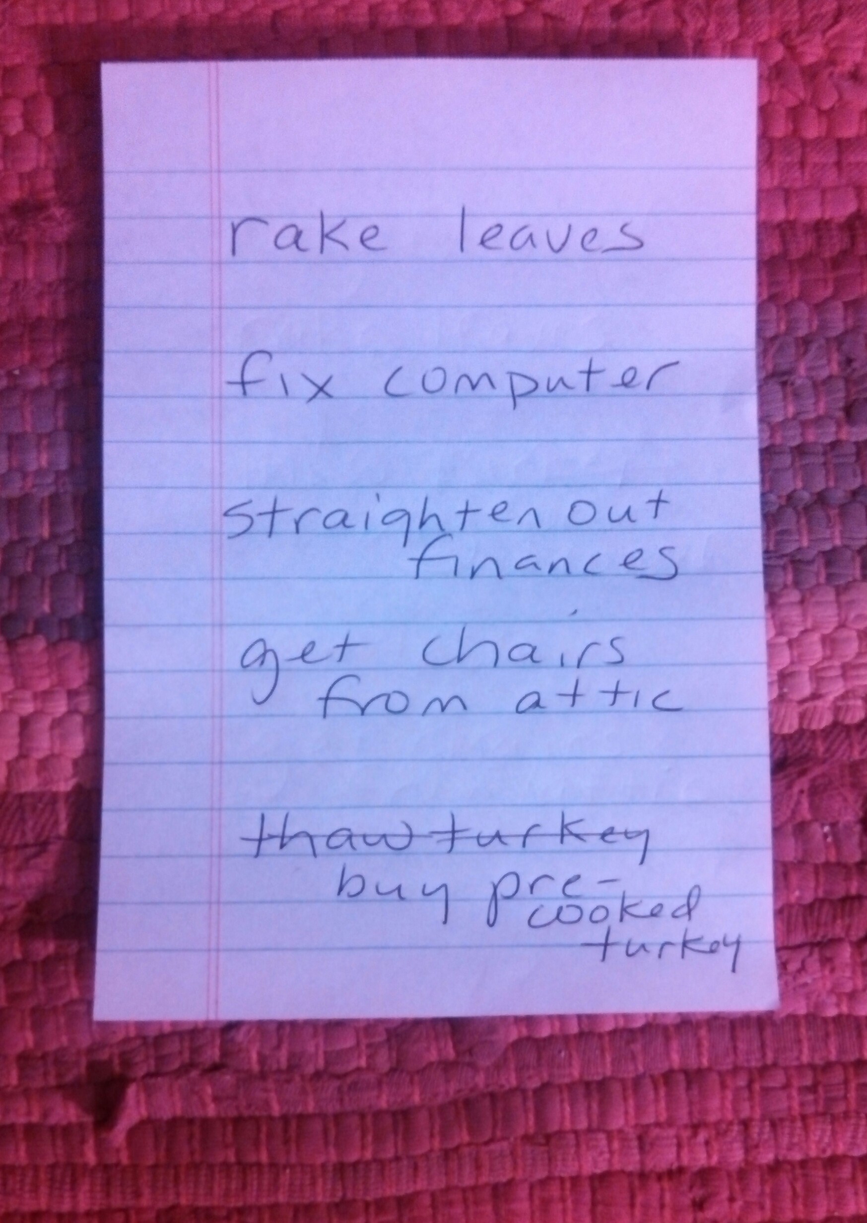 Calling in the "call if you need anything," offers!