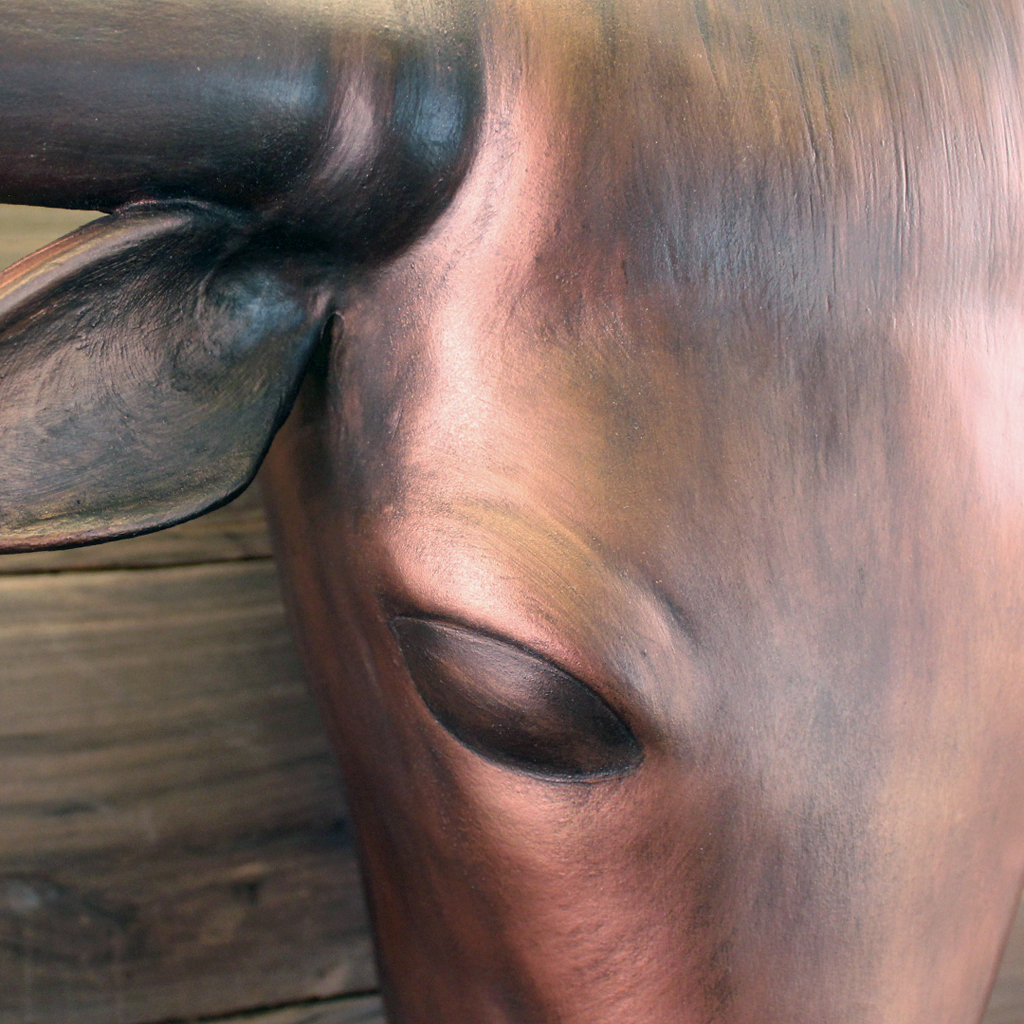 Longhorn Urn Detail