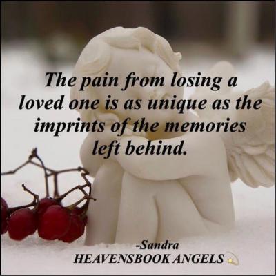 The pain from losing a loved one