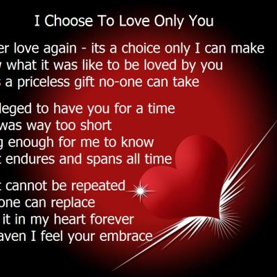 I Choose To Love Only You