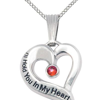 I'll Hold You In My Heart Sterling Silver January