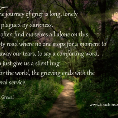 The journey of grief is ...