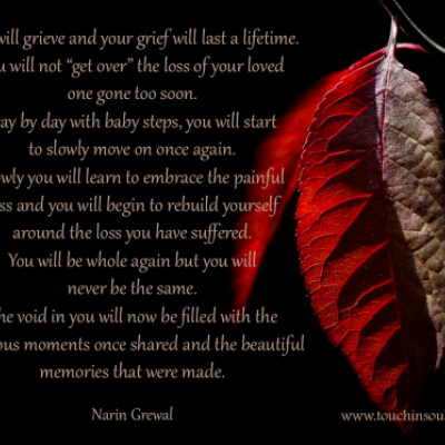 You will grieve and ...