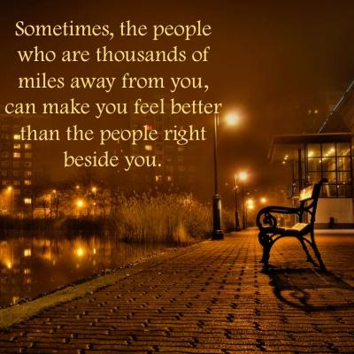 Sometimes, the people who are ...