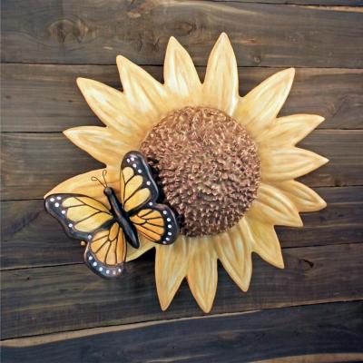 Sunflower Butterfly Cremation Urn Sculpture