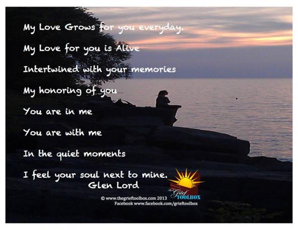 I feel your soul next to mine - A Poem | The Grief Toolbox