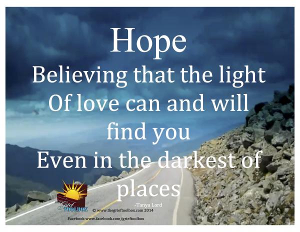 Hope in Dark Places Hope in Dark Places