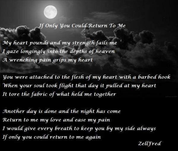 If Only You Could Return To Me If Only You Could Return To Me