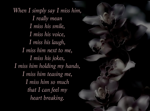 When I simply say ... When I simply say ...