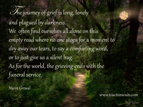 The journey of grief is ... The journey of grief is ...
