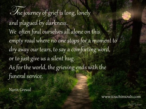 The journey of grief is ...