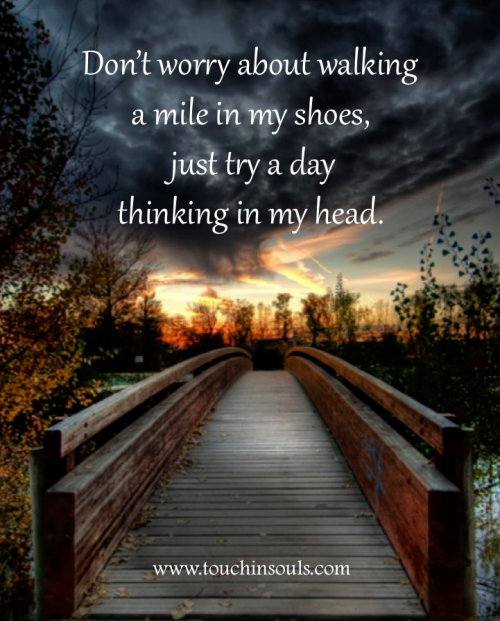 Don't worry about walking ... Don't worry about walking ...