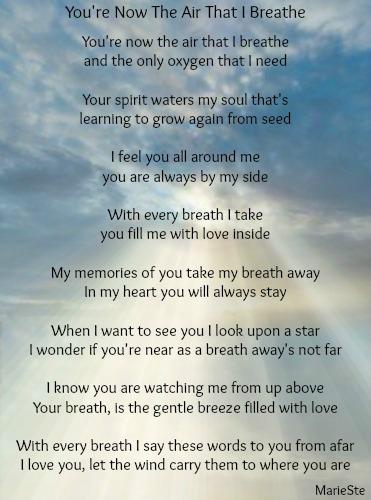 You're Now The Air That I Breathe | The Grief Toolbox