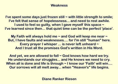 WEAKNESS WEAKNESS