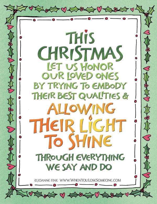 This Christmas Allow their light to Shine