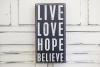Live, Love, Hope, Believe